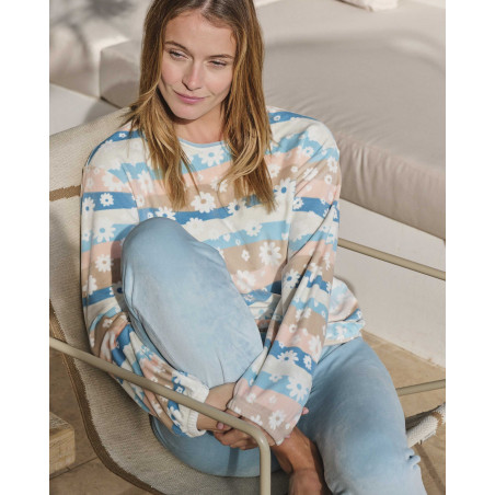 PYJAMA MASSANA CHAUD TURQUESA