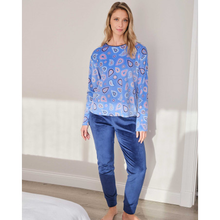 PYJAMA MASSANA CHAUD BLUE