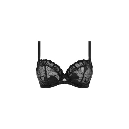 SOUTIEN GORGE CHANTELLE EMBOITANT FLEURS SIGNATURE SIMILI CUIR